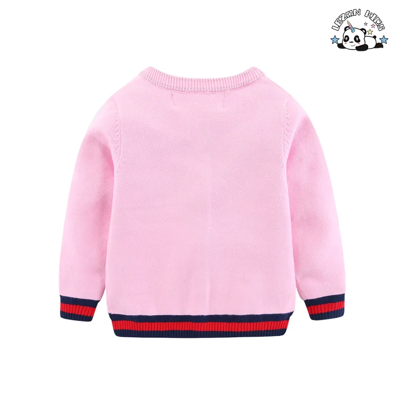 LEZONKIDS - Customized Embroidery Kids Cardigan Sweater Pleated Skirt Suit Set Girls Two-piece Set